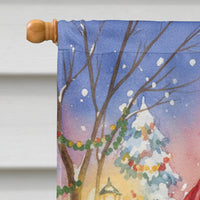 Boykin Spaniel with Santa Claus House Flag