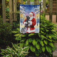 Scottish Terrier with Santa Claus Garden Flag