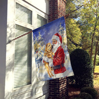 Shar Pei with Santa Claus House Flag