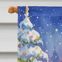 Shih Tzu with Santa Claus House Flag