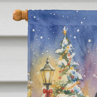 Siamese Cat with Santa Claus House Flag