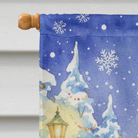 Silver Mackerel Tabby Cat with Santa Claus House Flag