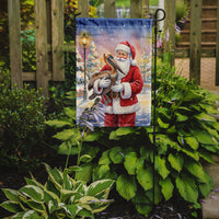 Pelican with Santa Claus Garden Flag