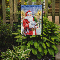 Rainbow Lorikeet with Santa Claus Garden Flag