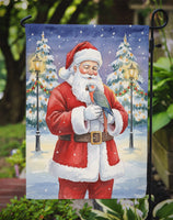 Red Bellied Parrot with Santa Claus Garden Flag