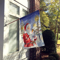 Robin with Santa Claus House Flag