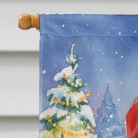 Senegal Parrot with Santa Claus House Flag