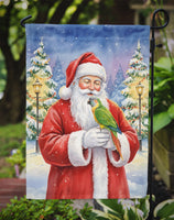 Senegal Parrot with Santa Claus Garden Flag