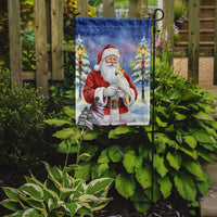 Sulphur Crested Cockatoo with Santa Claus Garden Flag