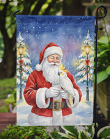 Sulphur Crested Cockatoo with Santa Claus Garden Flag