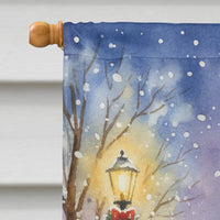 Swan with Santa Claus House Flag