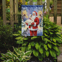 Swan with Santa Claus Garden Flag