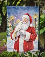 Umbrella Cockatoo with Santa Claus Garden Flag