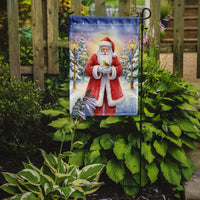 Yellowhammer with Santa Claus Garden Flag