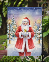 Yellowhammer with Santa Claus Garden Flag