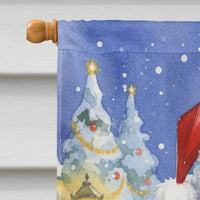 Zebra Finch with Santa Claus House Flag