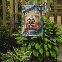 Cajun Santa Claus and the Crawfish Band Christmas Garden Flag