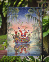 Cajun Santa Claus in the Bayou Christmas Parade Christmas Garden Flag