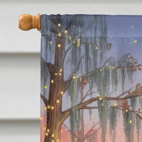 Cajun Santa Claus in the Pirogue Christmas House Flag