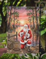 Cajun Santa Claus with Crawfish Christmas Garden Flag
