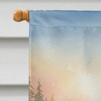 Fishing Santa Claus with Largemouth Bass Christmas House Flag