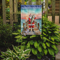 Fishing Santa Claus with Speckled Trout Christmas Garden Flag