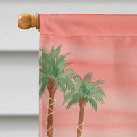 Santa Claus in Palm Springs Christmas House Flag