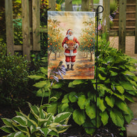 Santa Claus in the Orange Grove Christmas Garden Flag