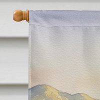 Santa Claus in the Vineyard Christmas House Flag