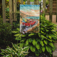 Santa Claus on Route 1 Christmas Garden Flag