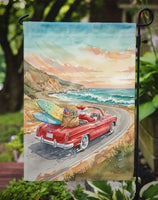 Santa Claus on Route 1 Christmas Garden Flag