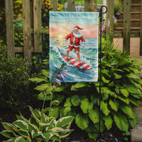 Santa Claus Surfing Christmas Morning Christmas Garden Flag