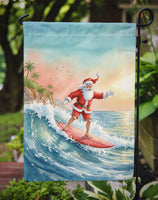Santa Claus Surfing the Pacific Christmas Garden Flag