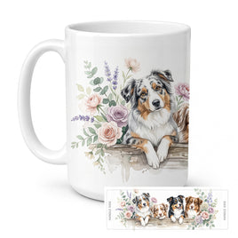 Caroline's Treasures Australian Shepherd Ceramic Coffee Mug 15 oz
