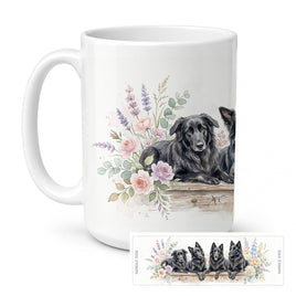Caroline's Treasures Belgian Sheepdog Ceramic Coffee Mug 15 oz