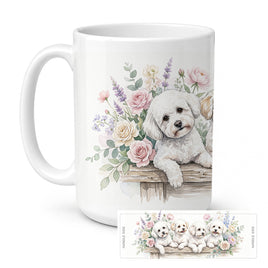 Caroline's Treasures Bichon Frise Ceramic Coffee Mug 15 oz