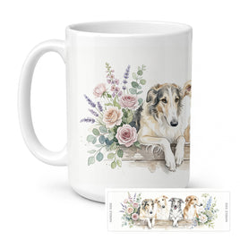 Caroline's Treasures Borzoi Ceramic Coffee Mug 15 oz