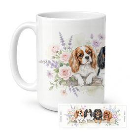 Caroline's Treasures Cavalier Spaniel Ceramic Coffee Mug 15 oz