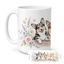 Caroline's Treasures Corgi Ceramic Coffee Mug 15 oz