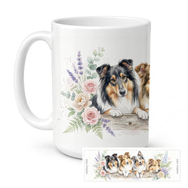 Caroline's Treasures Collie Ceramic Coffee Mug 15 oz