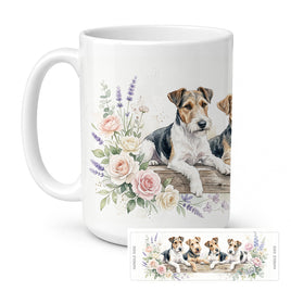 Caroline's Treasures Fox Terrier Ceramic Coffee Mug 15 oz