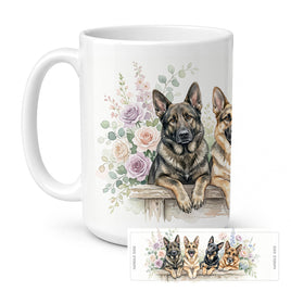 Caroline's Treasures German Shepherd Ceramic Coffee Mug 15 oz