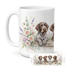 Caroline's Treasures German Wirehaired Pointer Ceramic Coffee Mug 15 oz