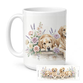 Caroline's Treasures Golden Retriever Ceramic Coffee Mug 15 oz
