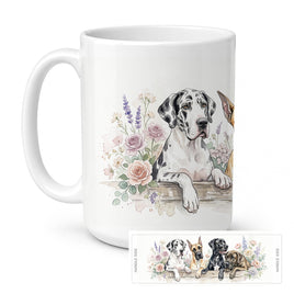 Caroline's Treasures Great Dane Ceramic Coffee Mug 15 oz