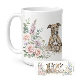 Caroline's Treasures Greyhound Ceramic Coffee Mug 15 oz