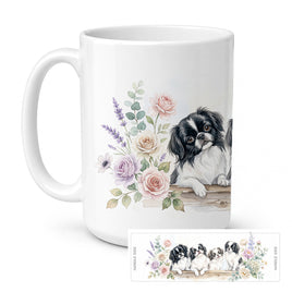 Caroline's Treasures Japanese Chin Ceramic Coffee Mug 15 oz