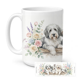 Caroline's Treasures Old English Sheepdog Ceramic Coffee Mug 15 oz