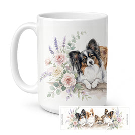 Caroline's Treasures Papillon Ceramic Coffee Mug 15 oz