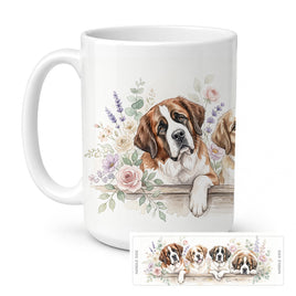 Caroline's Treasures Saint Bernard Ceramic Coffee Mug 15 oz